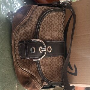 Coach Brown and Tan Crossbody Bag